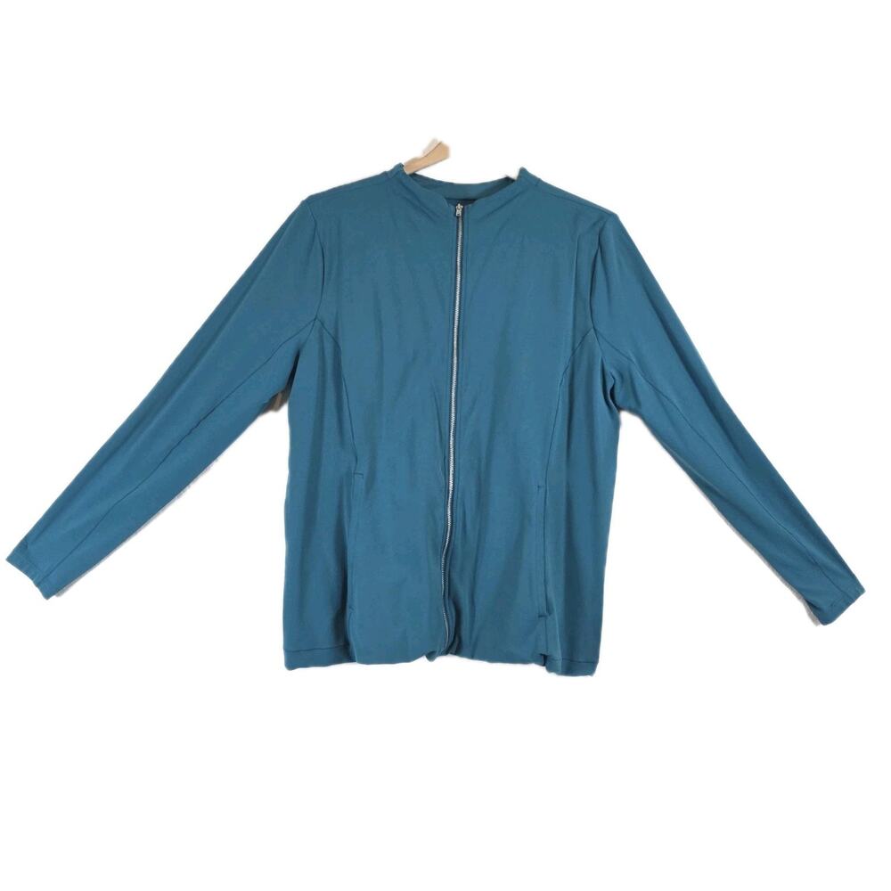 Nike Yoga Dri-fit Luxe Full Zip Jacket Turquoise 1X